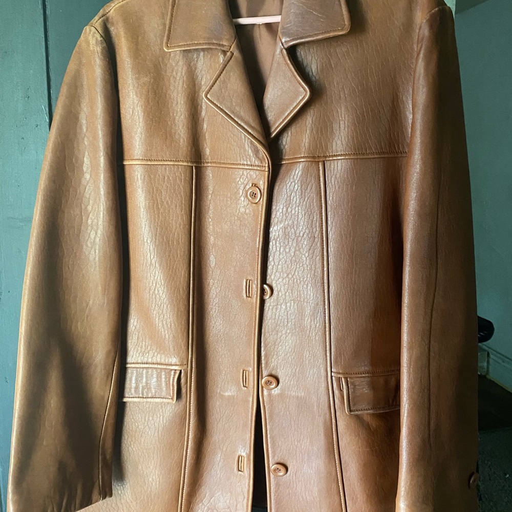 Vintage XL Monterey Bay men’s leather jacket